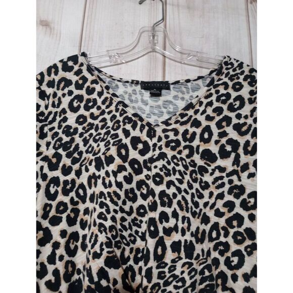 Sanctuary Shirt Ladies Extra Large Cheetah Print Short Sleeve Mob Wife - Picture 3 of 7